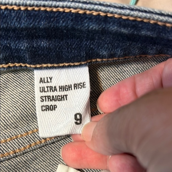 Eunina High Rise Button-Up Dark Blue Jeans - Picture 9 of 11